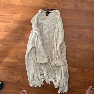 Lace cardigan F21 worn twice